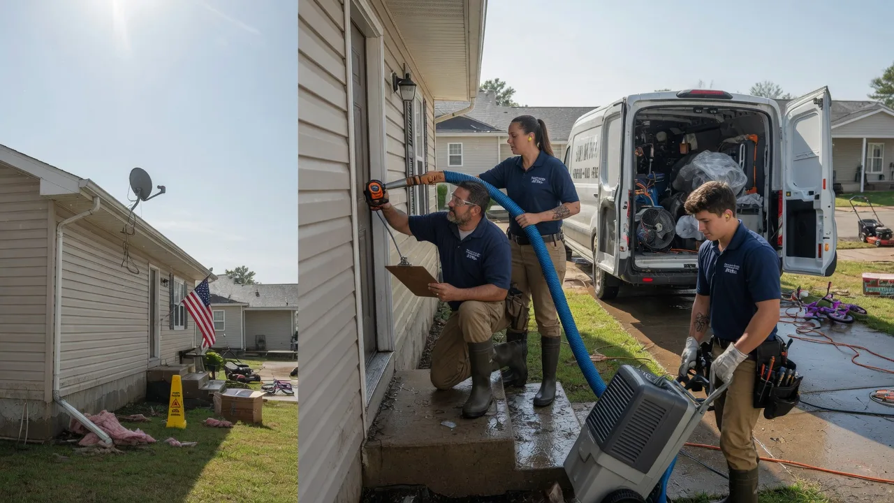 Ceiling Water Damage Restoration in Derma, MS near me